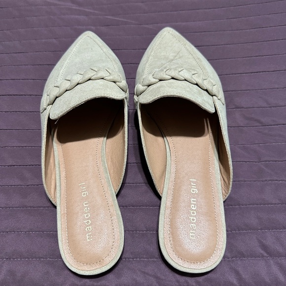 Madden Girl Shoes - Madden Girl Cream Textured Slip-On Shoes